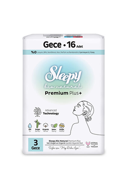 Bio Natural Premium Plus Gece Ped 16 Adet