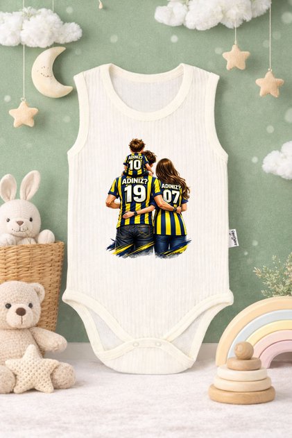 Baby Bodysuit with Funny Writing Canary Family Printed 100% Cotton Body (Newborn & Baby)