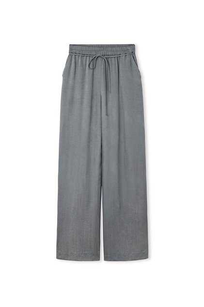Parlak dokulu wide leg pantolon