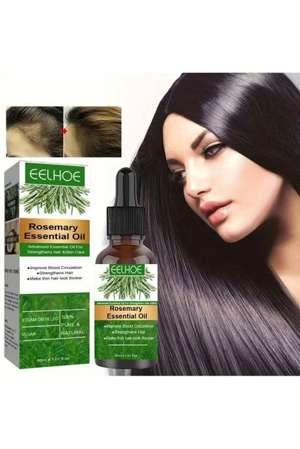 30ml Hair Oil Convenient Long Lasting Lightweight Rosemary Hair Essential Oil