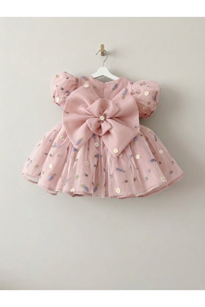 embroidered birthday dress Bailey Boys Girls Birthday Dress - Embroidered Cake main image 1