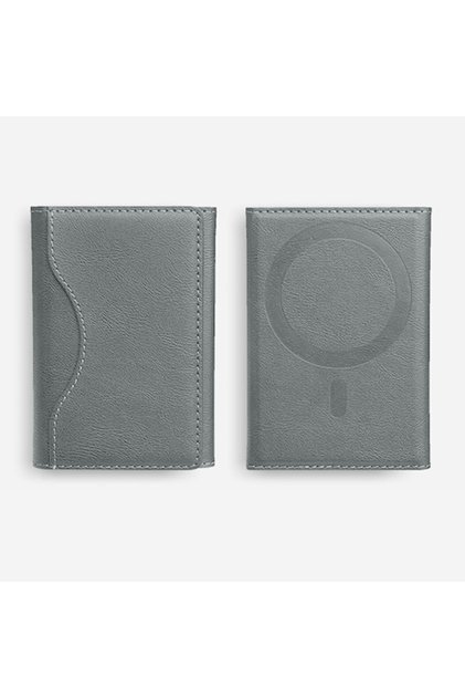 Magsafe Magnetic Foldable Stand Compatible with iPhone 15-15 Pro 15 Pro Max Leather Card Holder Wallet