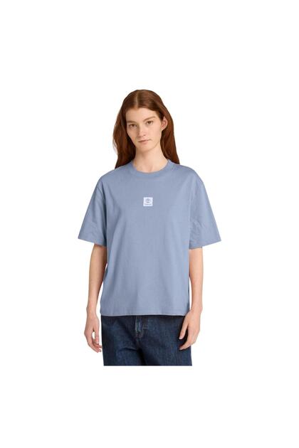 B0A5Rzxb881-R Stack Logo Short-Sleeve Tee Women's T-Shirt Blue