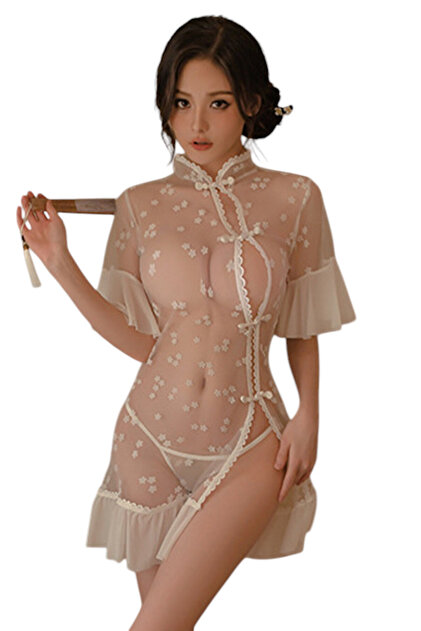 oriental dream sex dolls High End New Style Sexy Temptation Net Yarn Nightdress Lace Transparent  Dress – buy at low prices in the Joom online store main image 0