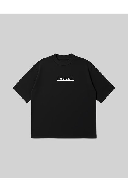 Polizei Boxy Fit Oversized Unisex %100 Cotton Lu Tshirt – Printed T-Shirt | Streetwear