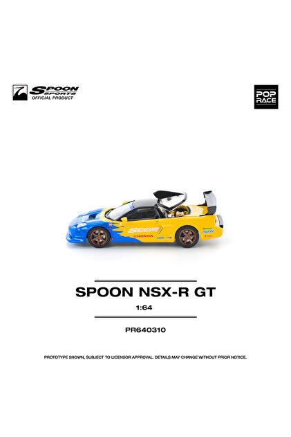 pop race 1 Pop Race Honda NSX-R GT Spoon Sports 1:64 Diecast Model