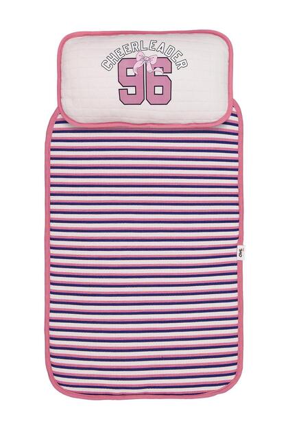 96 Embroidery and Striped Bottom Openings - Beige