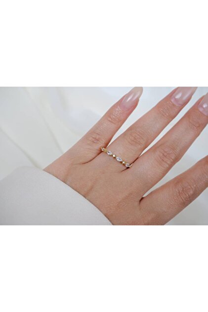 Yzk370 Fine Crispy Stone Gold Adjustable Ring