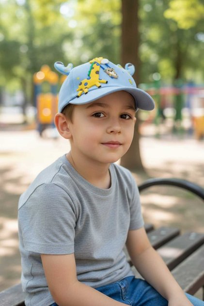 Kitti 5-8 Years Old Unisex Baby & Kids Summer Hat with Accessories