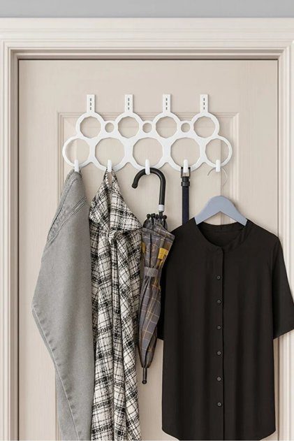 11-Piece Practical Hanger That Can Be Hung Behind the Door