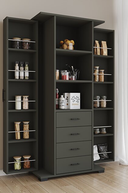 Aeka AE-2204 Avrasya Çok Amaçlı 2 Kapaklı Raflı Çekmeceli Kiler