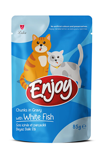 Enjoy Balıklı Kedi Pouch Yaş Mama 85Gr x 22 Adet - Fiyatı, Yorumları