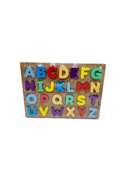 Puzzle lemn cu litere si tablita de scris