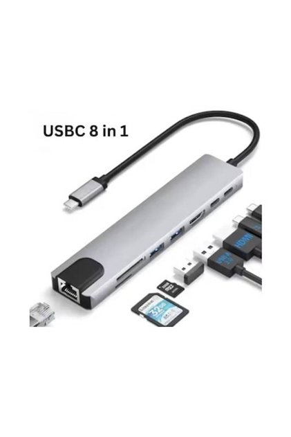 Διανομέας πολλαπλών θυρών USB-C 8 σε 1