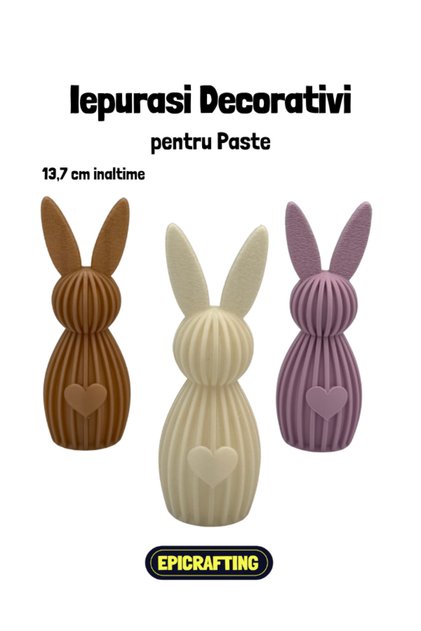 Iepurasi Decorativi pentru Paste, 13,7cm inaltime