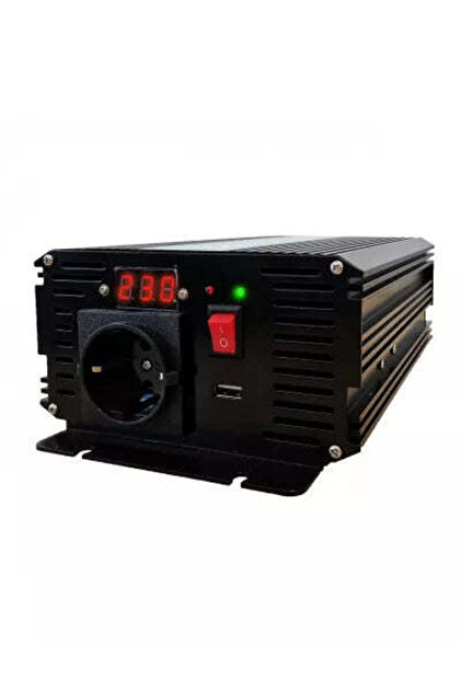 Invertor auto TED Electric TED000422 12V la 220V, 500W, undă sinusoidală pură