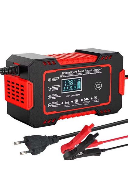 Έξυπνος φορτιστής μπαταρίας αυτοκινήτου 12V με λειτουργία αποκατάστασης με παλμούς, οθόνη LCD και γρήγορη φόρτιση