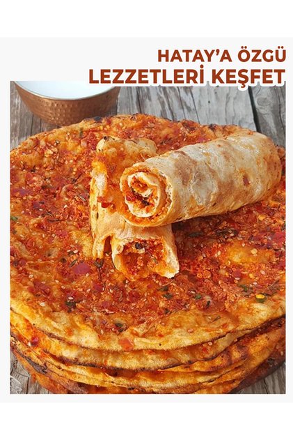 Taze Hatay Usulü Az Acılı Katıklı Ekmek 10 Adet, Yöresel Taş Fırın Lezzeti