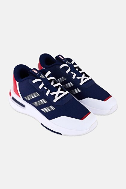 adidas Kids Boy Marvel Cap Racer K Lace Up Running Shoes, Navy- Trendyol