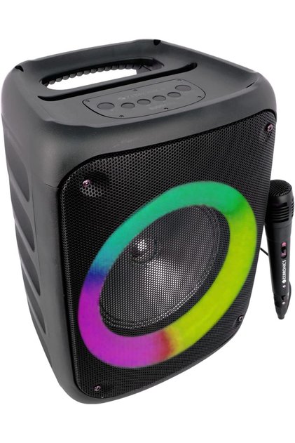 Buddy 500 25W Bluetooth Speaker 8 Inch Driver TWS FM USB AUX 5H Playback Portable Black