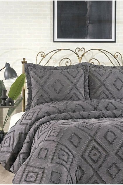Çift Kişilik Yatak Örtüsü Takımı 250 x 260 cm – Valonlu Model 2 Adet 50 x 70 Yastık Kılıfı
