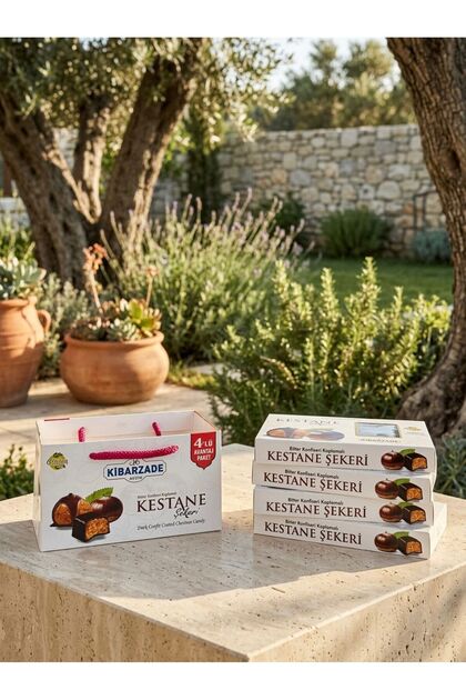 Çikolata Kaplamalı Kestane Şekeri - 4'lü Çanta Paket (125 gr x 4)