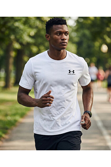 Under Armour Ua M Sportstyle Lc Ss Erkek Günlük Tişört Beyaz