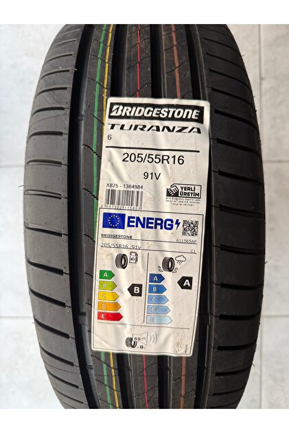 Bridgestone / 205/55R16 (TURANZA 6) 2025 YAZ LASTİĞİ - Fiyatı