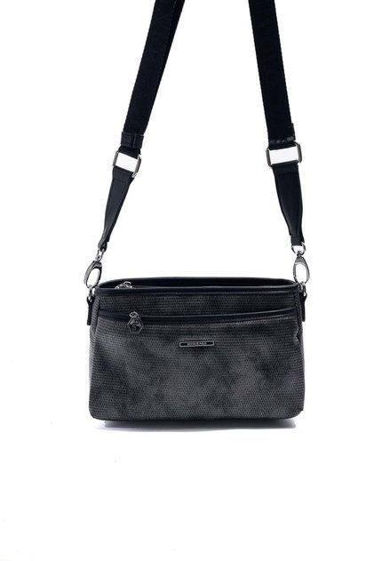 M.Silver - Black Honeycomb Women's Crossbody Bag Sp1184
