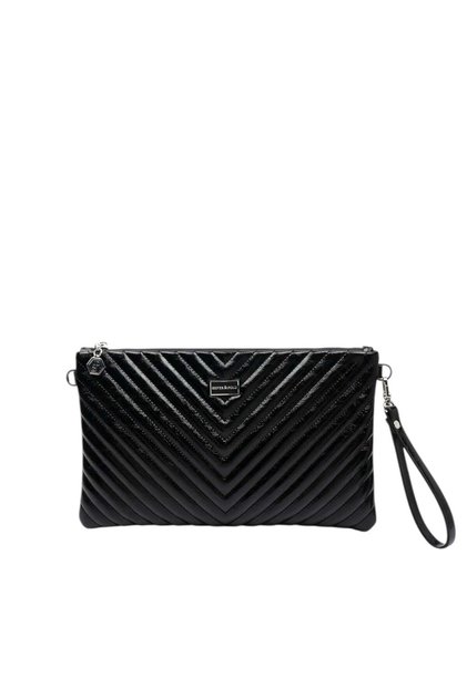 Silver & Polo Sp1034 Women's Portfolio & Clutch Crash Wrinkled Black-Wrinkled Black