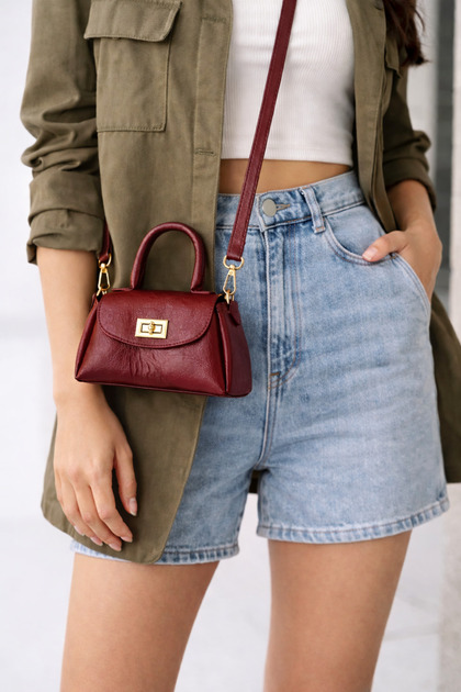 Venera Model Bordo Women's Hand and Shoulder Bag