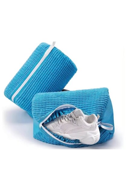 Sac de spalat incaltaminte BladePRO, material rezistent, 39x19cm, Albastru