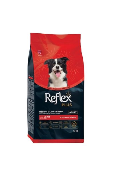 Hrană uscată pentru câini Plus, miel și orez, antialergic, 12 kg