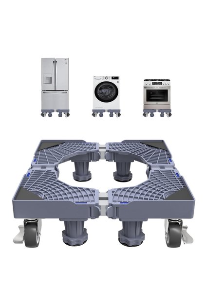 Washing Machine Base, Refrigerator Stand with 4 Movable Rollers