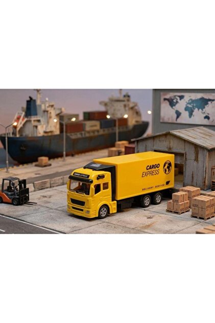 Tıfıl Toys Kargo Lojistik Temalı Çek Bırak Dorse Kapısı Açılabilir