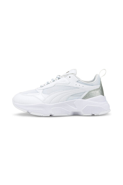 Womens Cassia Distressed Sneakers - White