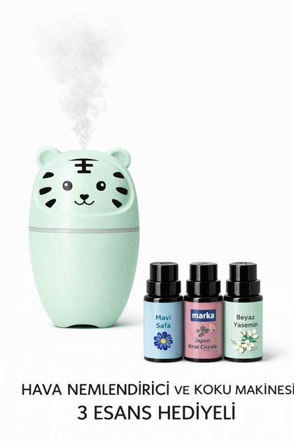 Cute Tiger Air Humidifier Ultrasonic Diffuser + 3 Essences Gift