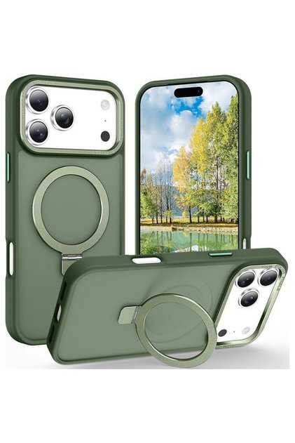 Θήκη Ostand Hybrid Focus Frosted Forest Green iPhone 17 Pro