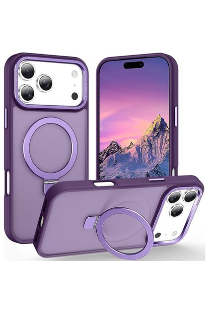 Θήκη Ostand Hybrid Focus Frosted Purple iPhone 17 Pro Max
