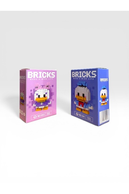Bricks make a wise life Mikro Blok İkonik Çift Serisi: Sevimli
