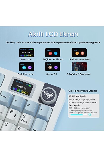 Aula S98 Pro 3 Modlu RGB Hot Swap Mekanik Star Vector Switch
