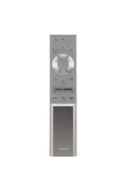 Telecomanda metalica compatibila cu Samsung Smart Control BN59-01311B, QLED 2019, buton Netflix, bluetooth, argintie