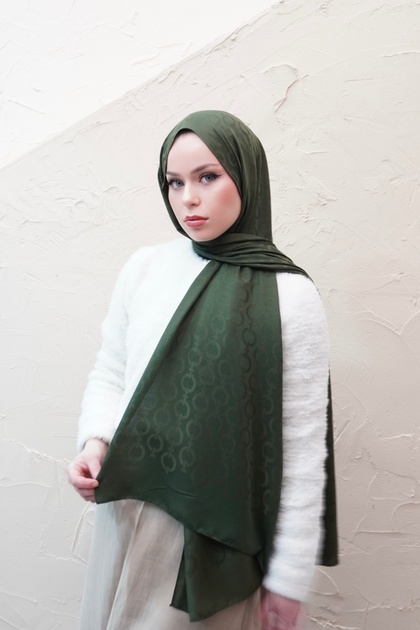 Chain Pattern Modal Jacquard Shawl