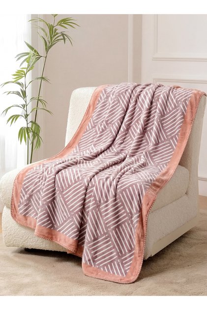 2 Ply Printing Wave Bonded Cloudy Blanket – Soft & Cozy, 130x180 cm