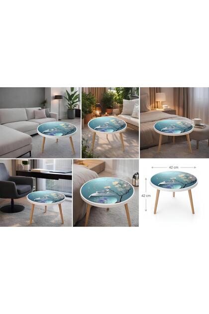 Modern Tasarım Desenli Sehpa – Küçük Alanlar İçin İdeal 42 cm