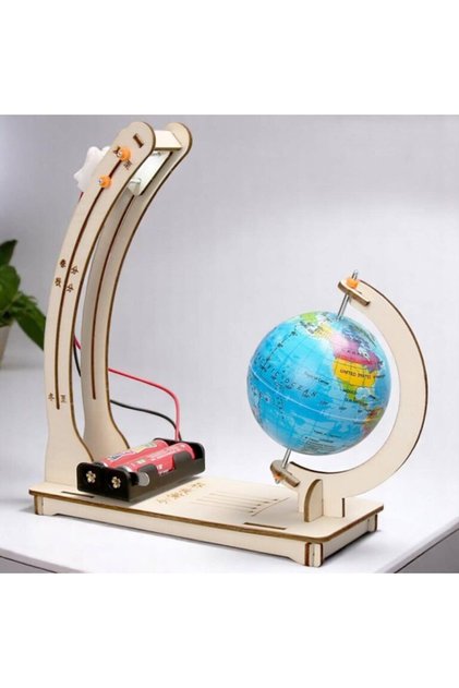 Joc educativ STEM DIY – Model de zi și noapte privind rotația Pământului, 8+ ani
