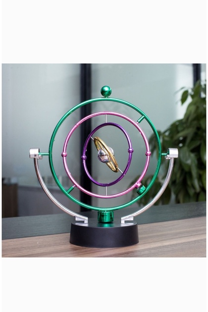 Rotating Globe with Eternal Motion Magnet, Gift Object for Office Home, Charming Dynamic Galaxy Model
