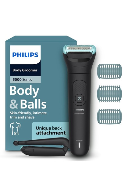 Philips BG5475/15 Bodygroom Series 5000, full body trimmer, skin protection, wet & dry, 60min use