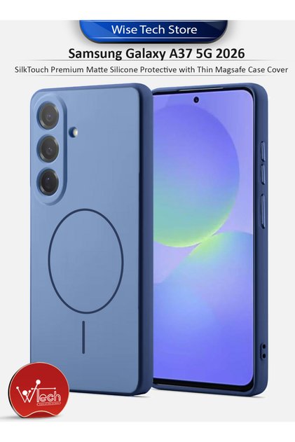 Samsung Galaxy A37 5G 2026 SilkTouch Premium Matte Silicone Protective with Thin Magsafe Case Cover