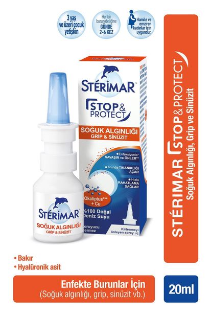 Sterimar Hipertonik Burun Spreyi 50ml+ Stop&protect Soğuk Algınlığı Burun Spreyi 20ml - 5
